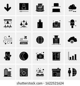 25 Universal Icons Vector illustration