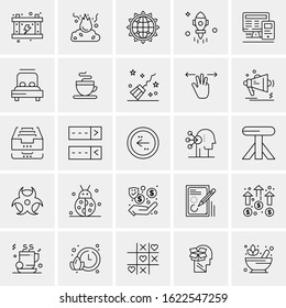 25 Universal Icons Vector illustration