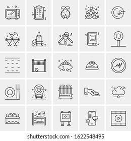 25 Universal Icons Vector illustration