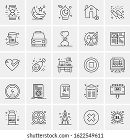 25 Universal Icons Vector illustration