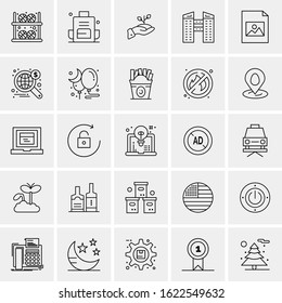 25 Universal Icons Vector illustration