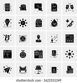 25 Universal Icons Vector illustration