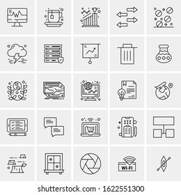 25 Universal Icons Vector illustration