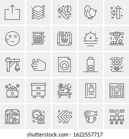 25 Universal Icons Vector illustration