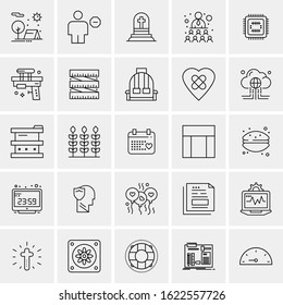 25 Universal Icons Vector illustration