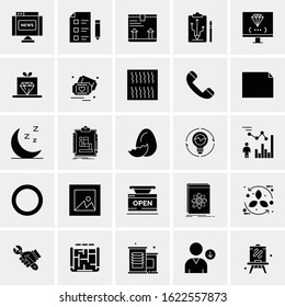 25 Universal Icons Vector illustration