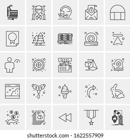 25 Universal Icons Vector illustration