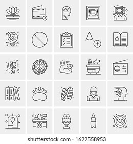 25 Universal Icons Vector illustration