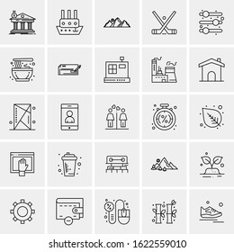 25 Universal Icons Vector illustration
