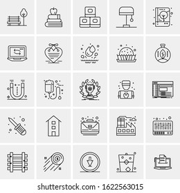 25 Universal Icons Vector illustration