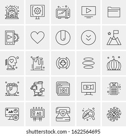 25 Universal Icons Vector illustration
