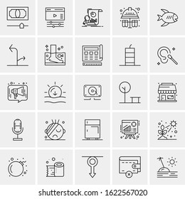 25 Universal Icons Vector illustration