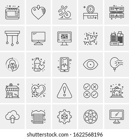 25 Universal Icons Vector illustration