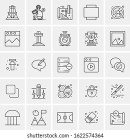 25 Universal Icons Vector illustration