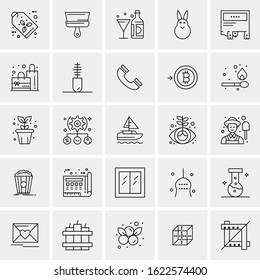 25 Universal Icons Vector illustration