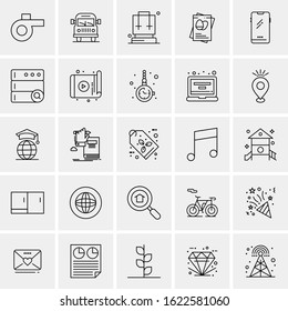 25 Universal Icons Vector illustration