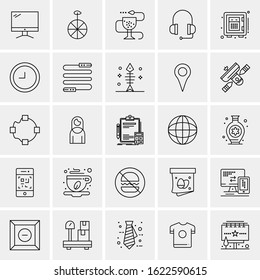25 Universal Icons Vector illustration