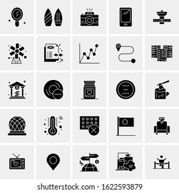 25 Universal Icons Vector illustration