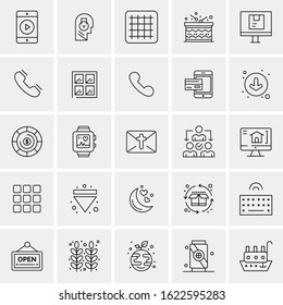 25 Universal Icons Vector illustration
