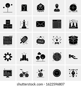 25 Universal Icons Vector illustration