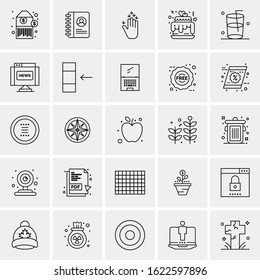 25 Universal Icons Vector illustration