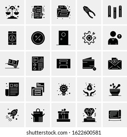 25 Universal Icons Vector illustration