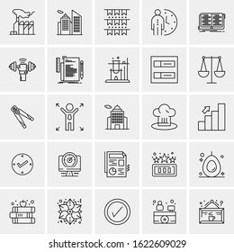 25 Universal Icons Vector illustration