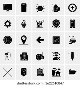 25 Universal Icons Vector illustration