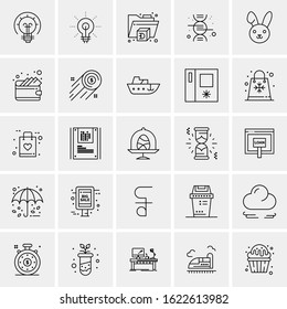 25 Universal Icons Vector illustration
