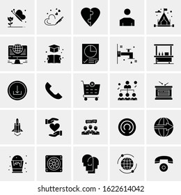 25 Universal Icons Vector illustration