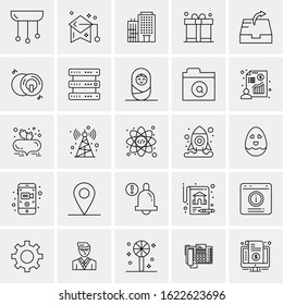 25 Universal Icons Vector illustration