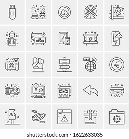25 Universal Icons Vector illustration