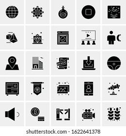 25 Universal Icons Vector illustration