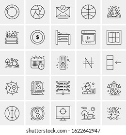 25 Universal Icons Vector illustration