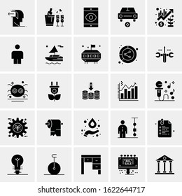 25 Universal Icons Vector illustration