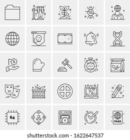 25 Universal Icons Vector illustration