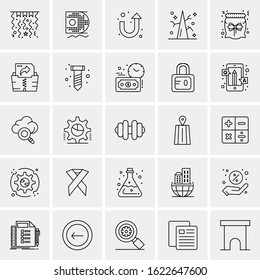 25 Universal Icons Vector illustration