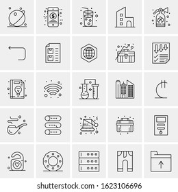 25 Universal Icons Vector illustration