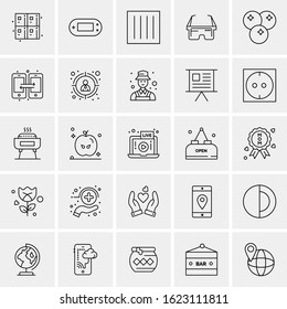 25 Universal Icons Vector illustration