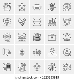 25 Universal Icons Vector illustration