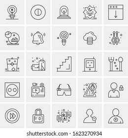 25 Universal Icons Vector illustration