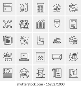 25 Universal Icons Vector illustration