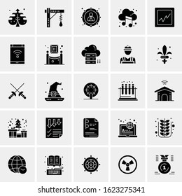 25 Universal Icons Vector illustration