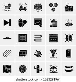 25 Universal Icons Vector illustration