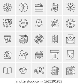 25 Universal Icons Vector illustration