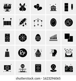25 Universal Icons Vector illustration