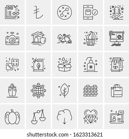 25 Universal Icons Vector illustration