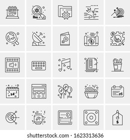 25 Universal Icons Vector illustration