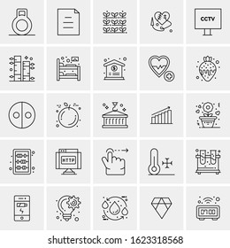 25 Universal Icons Vector illustration