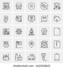 25 Universal Icons Vector illustration